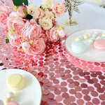 table table chemin paillettes rose gold noir rose fêtes mariages décorative polyester coton festive