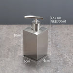 distributeur savon liquide moderne argenté 260ml 300ml 320ml 350ml 400ml 500ml 550ml pompes pression