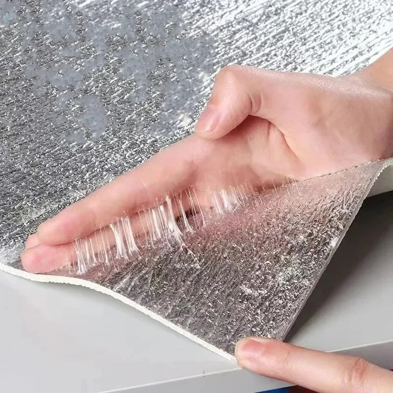 Papier peint adhésif en lin 3D blanc imperméable pour salle de bains
