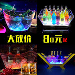 seau bouteilles transparent moderne clips lumineux led rechargeable via usb