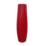 vases modernes plastique rayures diagonales blanc noir rouge vert gris