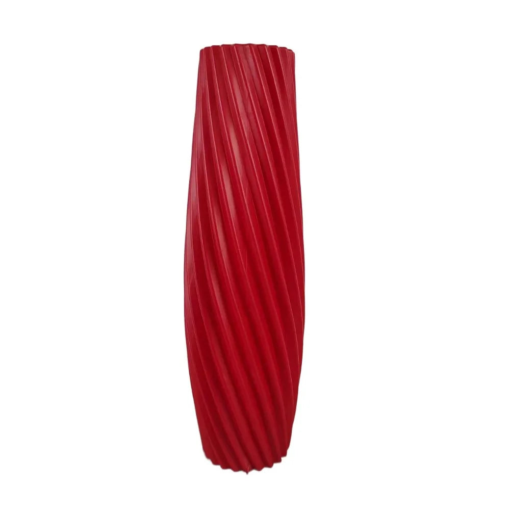vases modernes plastique rayures diagonales blanc noir rouge vert gris
