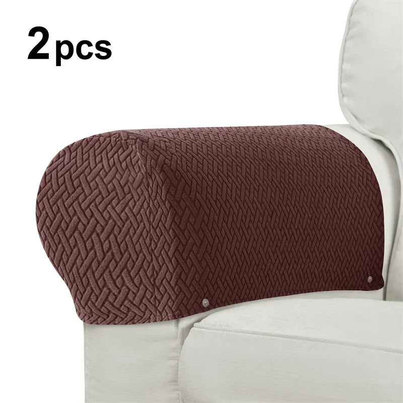protège accoudoirs fauteuil tissé motifs géométriques gris moderne eyelets intérieur automne hiver