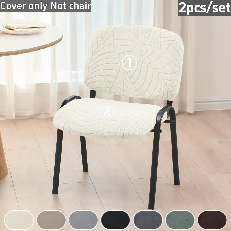 housse chaise gris rayures moderne adhésif polyester salle manger mariage banquette universelle washable