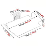 porte sacs poubelles acier inoxydable cuisine moderne pince lisse argenté stockage rangement