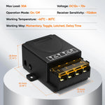 relais électrique 433mhz 12v 24v 36v 48v 30a télécommande sans fil boutons on off