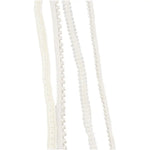 ruban décoratif blanches nylon coton blanc opalescent artisanat applique coiffure accessoire couture