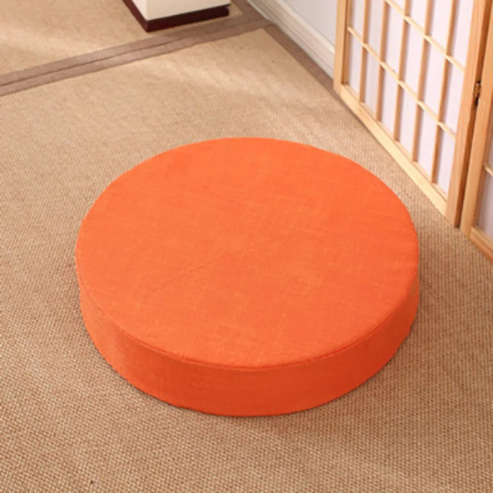 coussin sol tissu lin rouge gris bleu beige marron violet vert moderne minimaliste adhésif