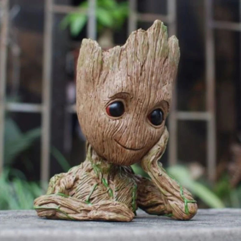 cache plante texture bois feuilles vertes marron créatif naturel guardians galaxy deco mignon erotique