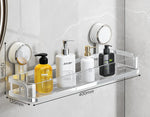 étagère salle bain moderne noir brillante adhésive minimaliste rangement pot crème pompe savon lotion
