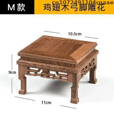 support encens bois naturel gravure décorative rustique artisanal objet religieux zen