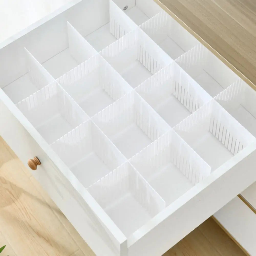 séparateur tiroir blanc adhésif moderne pièces différentes tailles rangement organisation