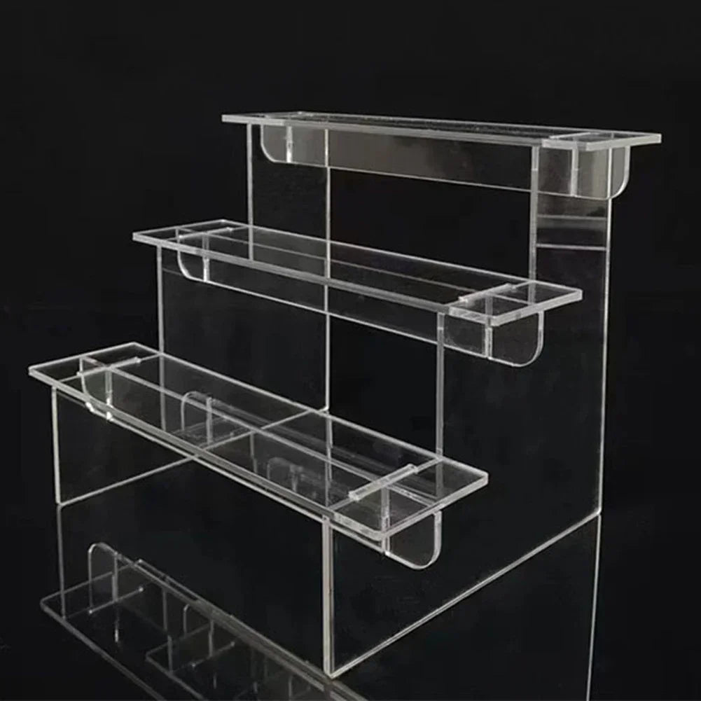 étagère murale transparente moderne niveaux fixations rangement articles divers plastique