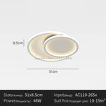lampe led moderne blanche plafonnier aluminium facile éclairage quotidien télécommande 220v garantie 2ans