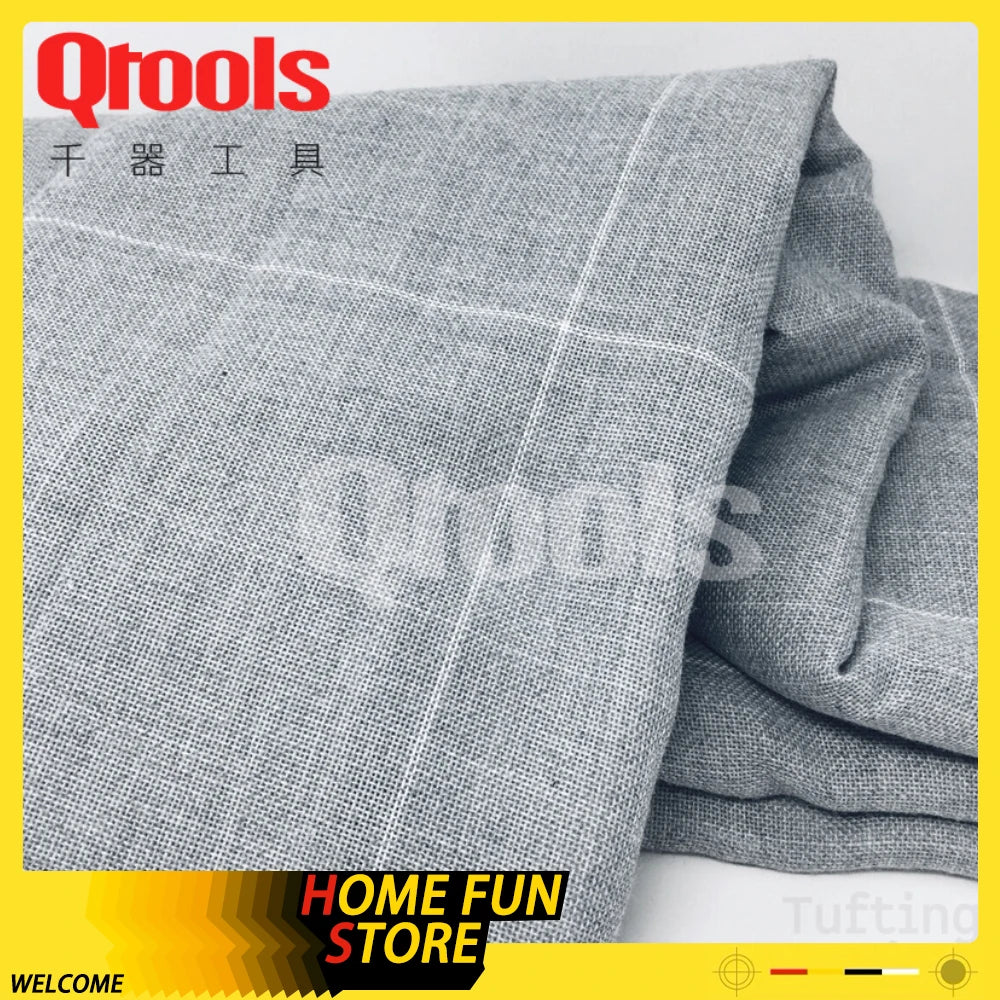 tissu polyester gris rayures blanches texture moderne 100x200cm 150x200cm 200x200cm bricolage tapis électrique customizable