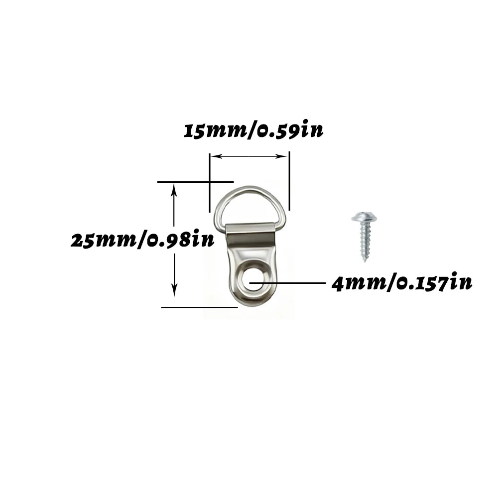 anneaux suspension cadres moderne argent doré noir rotation 180 vis électroplaqués solides durables