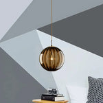 lampe suspendue moderne verre texturé bleu marron gris ampoule edison filaire 249lm 3ans garantie