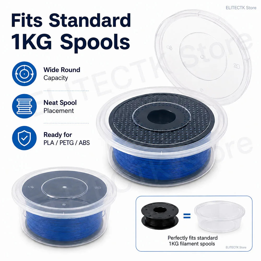 boîtes rangement filament 3d transparentes modernes empilables organisation protection spools