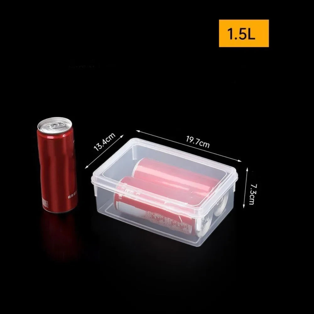 boîtes rangement alimentaires réutilisables transparentes poignées multifonctionnelles plastique lisse modernes kitchen organizers