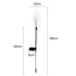 lumière artificielle verte feuilles blanches lumineuses moderne vacancesextérieur decoration solaire ip65 abs led