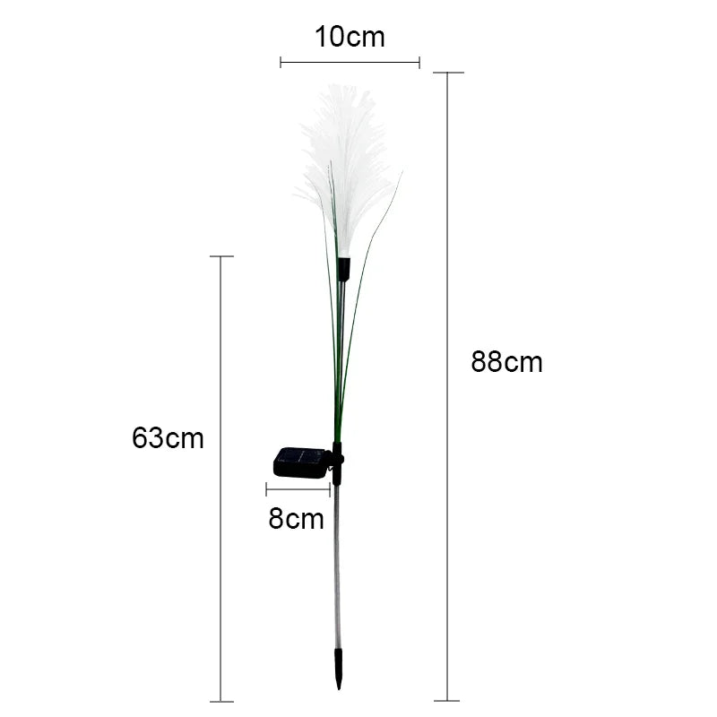lumière artificielle verte feuilles blanches lumineuses moderne vacancesextérieur decoration solaire ip65 abs led