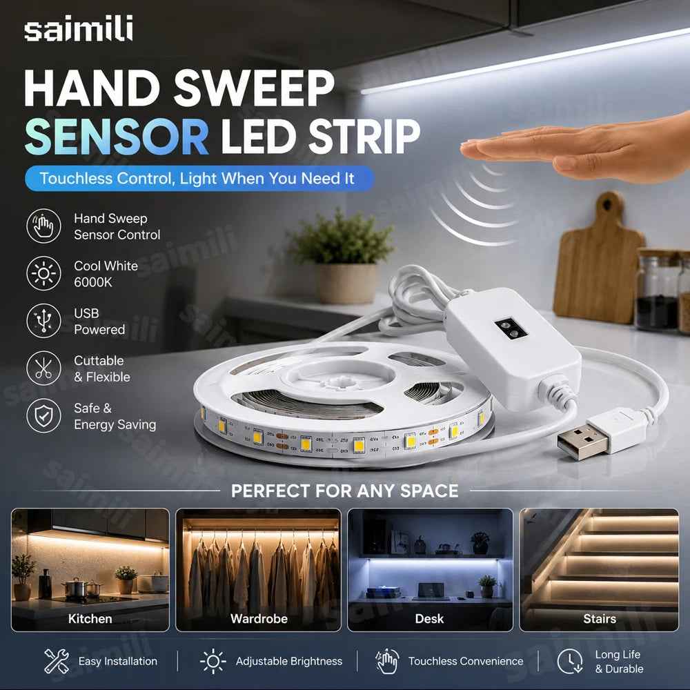 ruban led blanc chaud adhésif flexible intensité variable sensoriel moderne éclairage tv miroir
