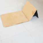 tapis prière musulman pliable velours antidérapant gris blanc moderne voyage usage intérieur extérieur İslam