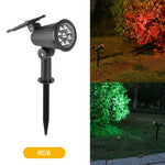 projecteurs solaires extérieurs led réglables jardin moderne jaune violet minimaliste