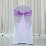 décoration chaise mariage sash papillon tulle organza couleur variée événementiel festive reception simple