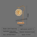 lampe sol moderne or cristal élégante base plate chambre coucher led