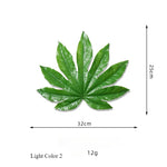 feuilles artificielles vertes différentes formes naturelles décoration extérieure intérieure pièces plastique