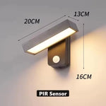 applique murale led moderne noire 30w 24w 18w 12w clips tactileextérieurhydrofugue