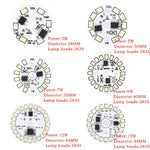 plaque led circulaire diodes blanc moderne 28mm 30mm 35mm 40mm 44mm 48mm 3w 5w
