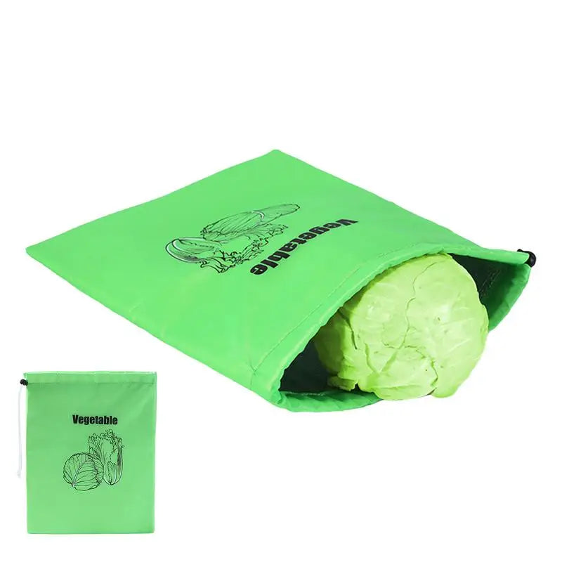 sacs rangement fruits légumes polyestor pliables conservation durable drawstring cuisine