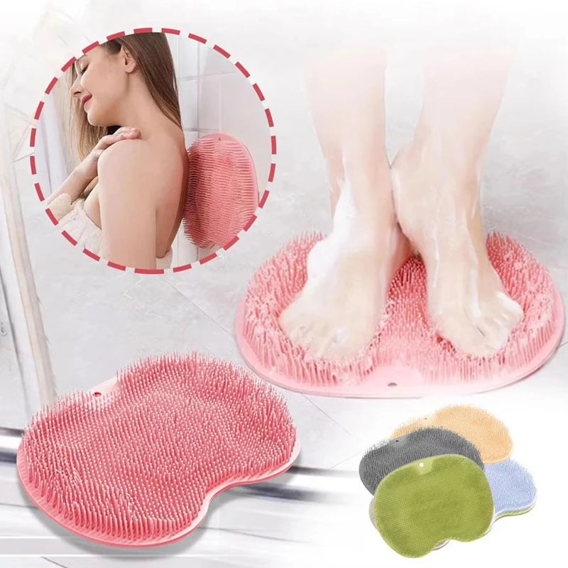 tapis bain brosse corps pieds rose bleu vert gris moderne minimaliste
