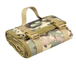tapis pliable militaire tissu eva beige camouflage vert noir sangles poignée