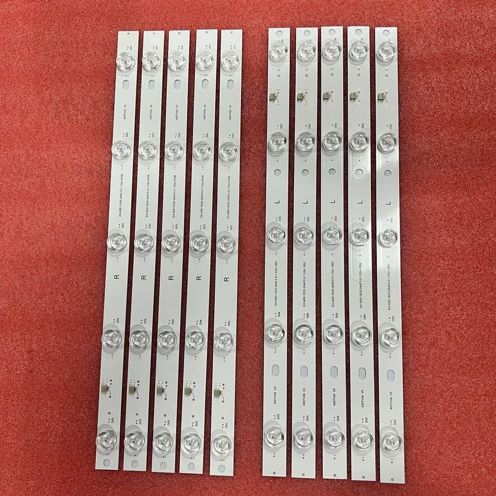 bande led rétroéclairage téléviseur blanc kit remplacement lumière arrière écran plat moderne connecteur