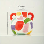 vases décoratifs modernes motifs abstraits colorés aspect texturé opacité totale décoration intérieure