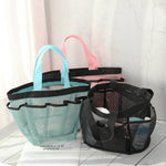 sac bain trousse toilette polyestère multiple poches transparent utilitaire voyage salle bain
