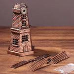 décoration intérieure vintage miniature moulin vent bronze ornements rustiques figurines