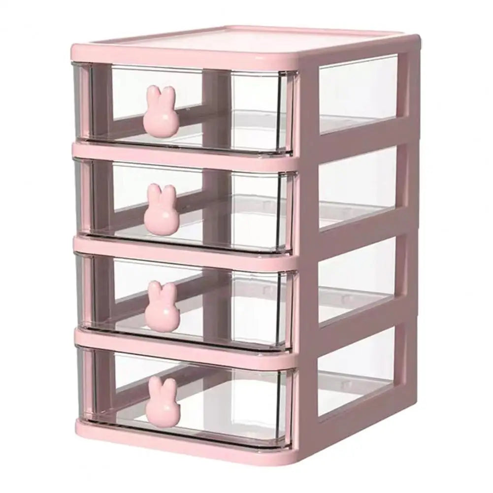 organisateur moderne rose clair transparent tiroirs plastique respectueux environnement multifonctionnel