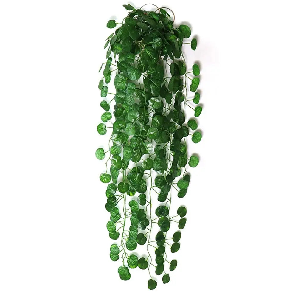 plantes artificielles suspendues arbre vert feuilles uniformes moderne decoration exterieure accrochée pot noir