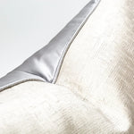 housse coussin décorative contemporaine beige clair tissu polyester carré sofa 30x50cm 45x45cm 50x50cm