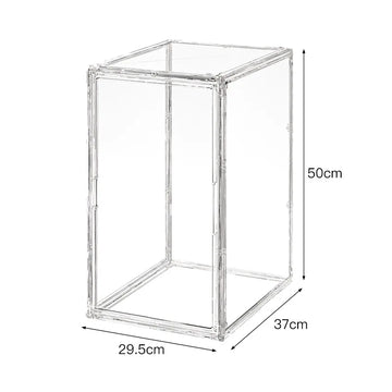 boîte rangement transparente grande taille collection figurines ours peluche voitures sport miniatures
