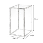boîte rangement transparente grande taille collection figurines ours peluche voitures sport miniatures