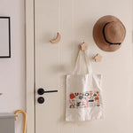 porte clefs animaux étoiles lune décoration bois minimaliste moderne suction sac main