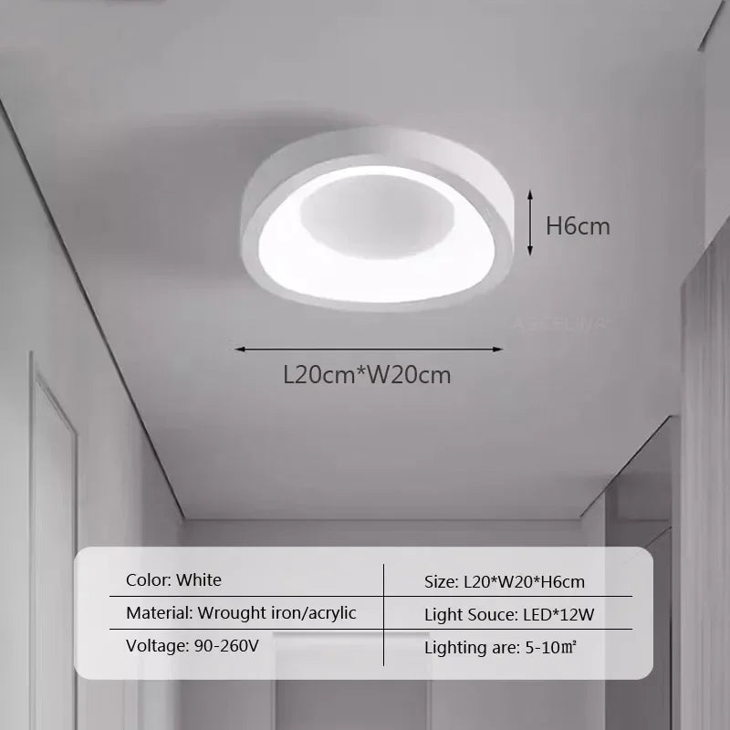 lampe led moderne blanc opacité éclairage quotidien 10m² acrylique fermeture métallique