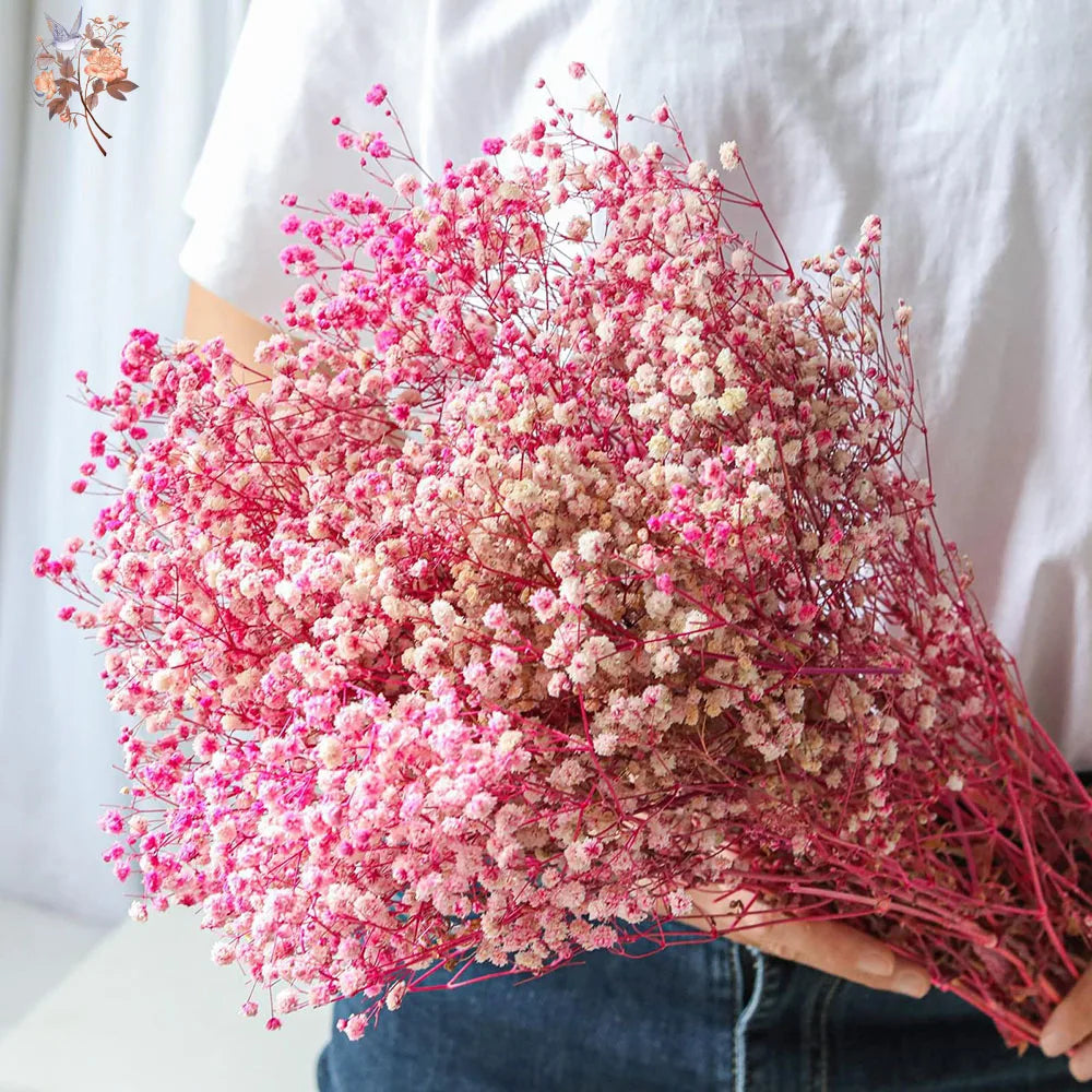 décoration maison bouquet fleurs séchées rose blanches vase naturel rustique