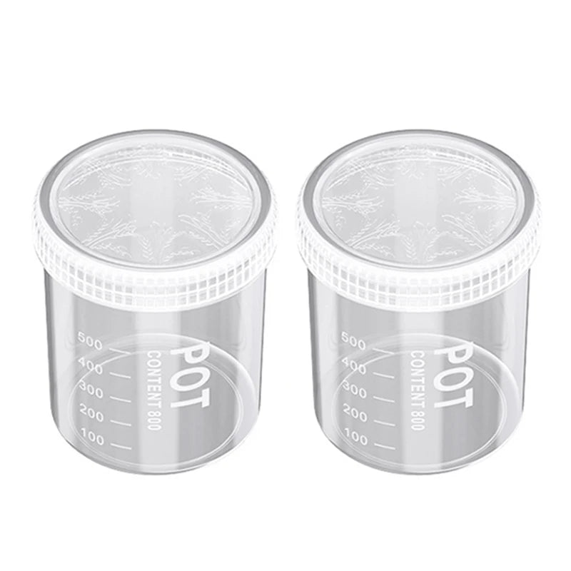 conteneur réfrigerateur transparent moderne 600ml 800ml 1000ml 1500ml scellé réutilisable sans motif
