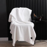 serviettes bain coton gris blanc bleu modernes élégantes absorption durable machine toilette simple
